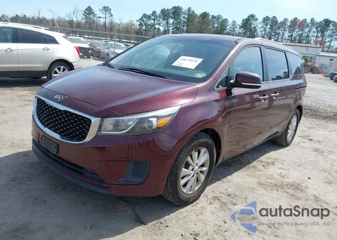 2016 Kia Sedona Lx z USA, uszkodzony, nr VIN KNDMB5C16G6103587